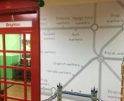 NSFW English cram school in Asia hires local firm to redecorate in a London theme... from funny school