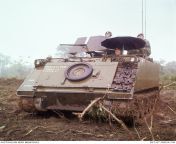 Vietnam War. Phuoc Tuy Province. c 10 August 1967. An M113 APC from A Squadron, 3rd Cavalry Regiment, Royal Australian Armoured Corps (RAAC), on Operation Ballarat, a search-and-destroy mission against VC bases in the eastern Hat Dich area. (640 x 650) from malawi porno area 18an x