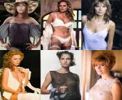 Jane Seymour vs Ursula Andress vs Maud Adams vs Britt Ekland vs Famke Janssen vs Jill St. John from britt ekland stripping scene