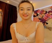 So cute! Asian girl in her bra and panties on webcam - Filipina.Webcam from desi cute collage girl suck her bf dick 2