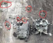 The first confirmed loss of a Russian BTR-50 armoured personnel carrierthis one was destroyed in the ongoing armoured assaults on Avdiivka - Donetsk Oblast. Theres also damaged and abandoned Russian T-64BV, with many dead Russian soldiers around the v from russian nonude