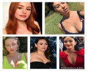 Madelaine Petsch, Kira Kosarin, Lili Reinhart, Mila Kunis, Camila Mendes. Pick one each for blowjob, boob fuck, anal, rim job and one to do everything with. from kira kosarin xxx imagenes