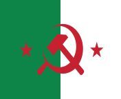 A flag for Socialist Algeria / the Communist Party of Algeria from 97ab algeria jdid