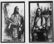 On this day in 1890, Sitting Bull was murdered at Standing Rock by Indian Police. I created this diptych portrait of Crazy Horse and Sitting Bull in graphite pencil as a tribute to them. from xx standing daddy sex indian uncle ar