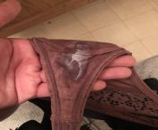 [selling] used VS thong! This pic was taken a couple hours into wear, imagine what they look like now after a full day ? want them? Message me on kik @garagegurlxx from imagine what id look like sucking your cock mp4
