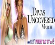 Jillian hall vs Kristal Marshall Divas Uncovered Match Promo banner (image from wwe.com 2006) from hannahrose marshall
