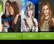 Would you rather... Threesome with Maisie Williams and Sophie Turner, OR, Taylor Swift and Bella Thorne? from malu and bella thorne