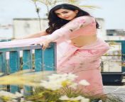 Parvati Nair navel in pink saree from nair movie