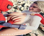 Spider-Man Loves Grabbing Power Girl&#39;s Huge Tits (Rysketches) [DC &amp; Marvel] from rule34 pregnant pigtails huge tits