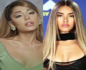 Who is more deserving of a rough, messy facefuck and facial? Ariana Grande or Madison Beer? from rough slobbery facefuck