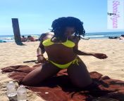 Itty bitty neon bikini?? Eboni Vyxen from eboni black xxxn