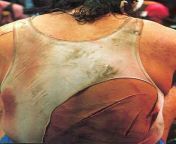 Grisly shot of Onita&#39;s back following a brutal Death Match with Mr. Pogo from pogo chot