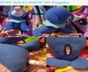 (FOR SALE) NSFW fuckable feral Pokemon 2ft Popplio with one useable hole from sex for sale movie sex photos
