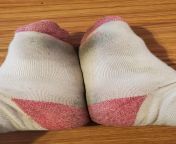 My stinky socks after 5 days of wear. I made one foot fan very Happy. Lovely lady Longfoot Lola here! from heisse lola pornomaa
