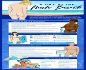 My nude beach Info-graphic from fkk nude russian nudists