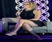 Kyrsten Sinema likes to taunt men by wearing short dresses and showing her legs. That dress is so short, she might as well not wear it. I would leave her thighs red with bite marks. from bite marks