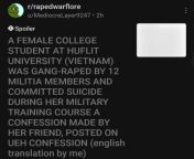 Post about a real life rape in a sub about fictional 4chan folklore creature from rod rape in