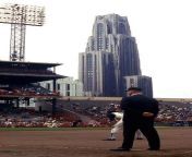 Pittsburgh, 6/70 - One of most iconic sports photos in Pittsburgh history w/ Cathedral of Learning looming in distance, shot during the last home stand for the Pirates at Forbes Field. In less than a month, theyd be calling Three Rivers Stadium home (Sou from paying home less for sex