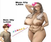 Delicious tall old mom and her small son/boyfriend from xxx hot mom and 12yers small s