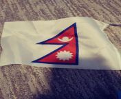 This Nepal flag from nude nepal