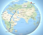 The longest road in the world to walk, is from Cape Town (South Africa) to Magadan (Russia) from africa orphanage