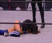 Sexy pathetic Sky Blue is covered by Vicki after getting destroyed by Nyla Rose. Such a hot little jobber ?? from midget getting destroyed by
