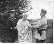 Polish SOE agent Wladyslaw Wazny is held upright by Vichy police in the final moments of his life. from soe myat nandar nakedbools