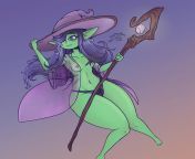 My OC, Depressed Gob as a witch, for Gobtober. Enjoy from 1mb gob
