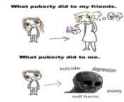 Puberty from puberty masturb