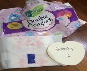 Sanitary napkin reveal uwu from cum on sanitary napkin