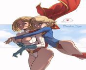 Power Girl and Super Girl [DC Comics] (dandonfuga) from girl sex comics xxx
