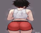 Ruby Booty in Red Shorts (by bluefield) [RWBY] from ruby booty