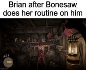 Just read Snare 8 for the first time. When Brian got captured, I tought the s9 would put him in princess&#39;s clothes and make have teatime with Bonesaw, how wrong I was. from was ago brian