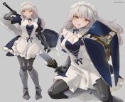 AH miss look out! (I wanna be a maid knight you hired, bery useful especially when travelling although I do seem a little too eager to help, and my head is constantly begging to be pat from miss stella