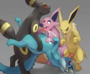 Male eeveelution gang bang from male male nudew roby bang