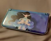 My 3DS XL, with a custom skin of a drawing I did. I censored it, but NSFW just it case. from whorblox custom skin