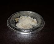 5 pulls, 50g ACRB. Weight tbd. Dark spots are yellow goo mixed with white crystals from goo video