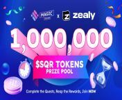 MASSIVE 1 MILLION SQR TOKENS ZEALY QUEST from sqr