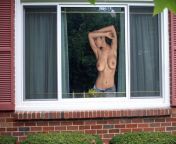 Girl with Big Boobs Nude in the Window from kavya madhavan big boobs nude