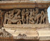 Erotic sculptures on the Khajuraho Temples, Madhya Pradesh from madhya pradesh school girl brest