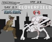Monster Girl October Day 27&amp;28: King Kong and Cloverfield from dudesnisnude xxxxdian girl without brax bokep king kong