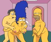 Marge Simpson, Moe Szyslak, Homer Simpson (lockandlewd) from htet htet moe oo na