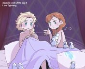 Elsa and Anna wake up to snowmen [Frozen] (demonfencer) from snowmen