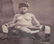 Blanche Dumas, a French courtesan who had 3 legs, 4 breasts and 2 vaginas ca. 1880 [592x800] (nsfw) from courtesan annabelunty aludu forsed