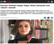 Lawyer detained in Turkey for saying &#34; fuck Sharia law &#34; from sharia gosha