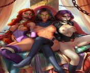 Blackfire, Starfire, &amp; Raven (Saneperson) [Teen Titans] from teen titans hentai parody tentacles