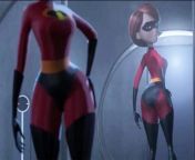 In The Incredibles (2004) and Incredibles 2 (2018) what if Elastigirl is holding back? What if shes keeping her body deflated and her true form is even more MOMMY than ever!? from trampararam incredibles