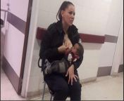Police officer in Argentina breastfeeding an underfed and crying baby who got separated from his mom. The officer got promoted after this. from arab police officer leaked sex scandal