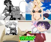 Death Mage Memes - NSFW: bikinis - when you share a reaction with a stranger (Image sources: [The Death Mage] - manga, [Shikimori is not Just a Cutie] - anime) from pimpandhost lsp 010 image share calumanon