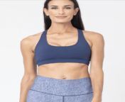 Vie Active Sports Bra Navy Racer Back Size XL New Yoga Gym Fitness Dance from racer se